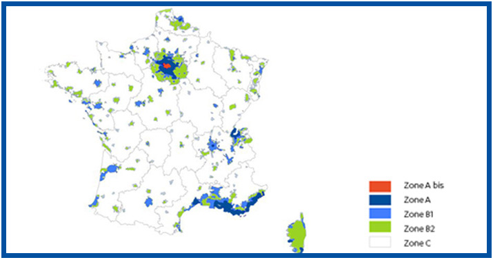 Quelles sont les zones pour le PTZ 